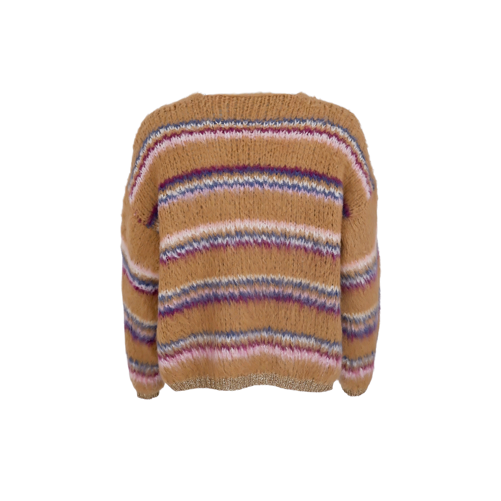 
                  
                    Caramel striped Cayenne cardigan
                  
                